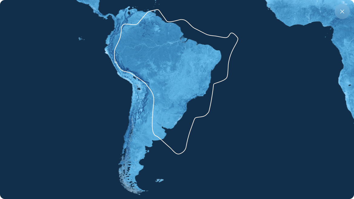 Mapa de cobertura — Brasil