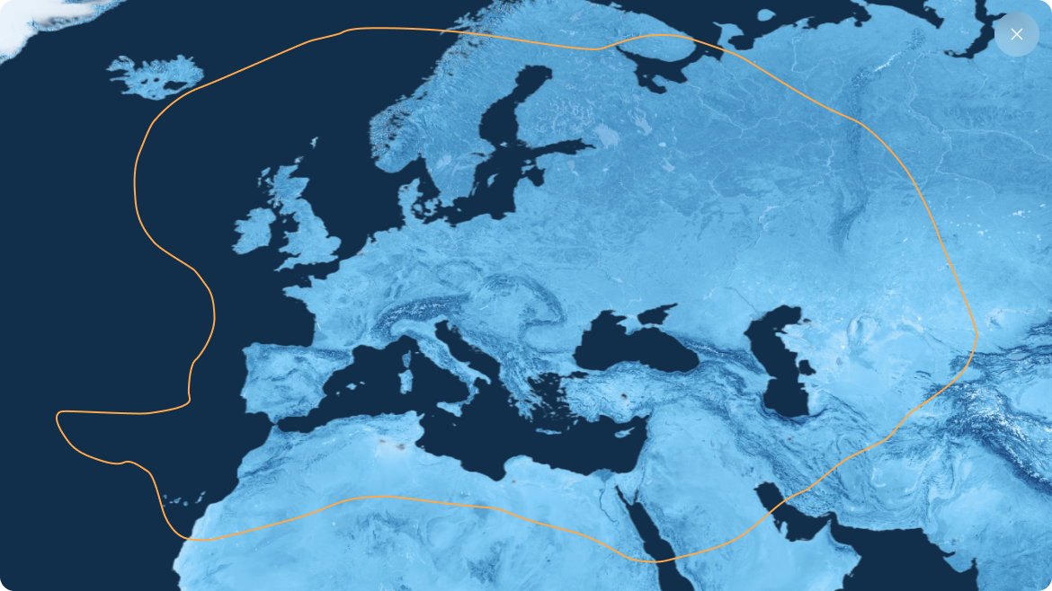 Mapa de cobertura — Europa
